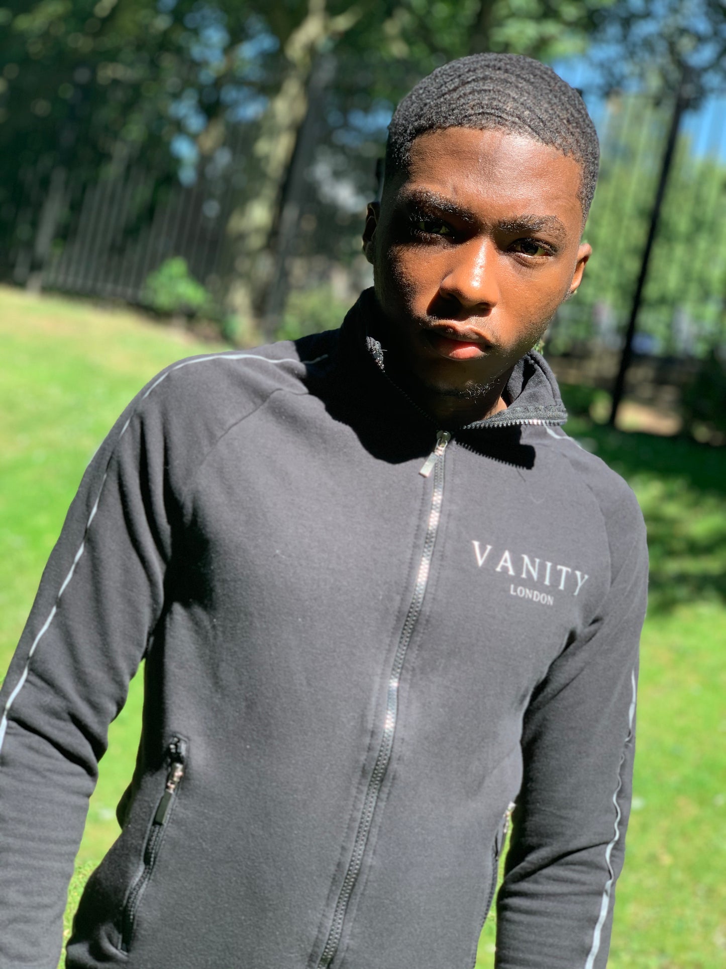 Long sleeve zip up top