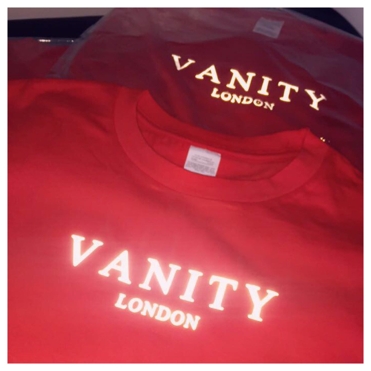 Red Short sleeve reflective tee